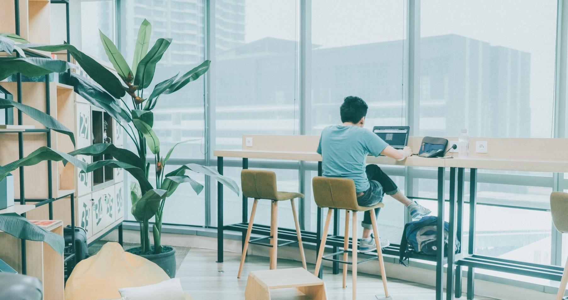 Nowoczesne biuro Nerijink Cyou z przestrzenią do nagrywania warsztatów edukacyjnych